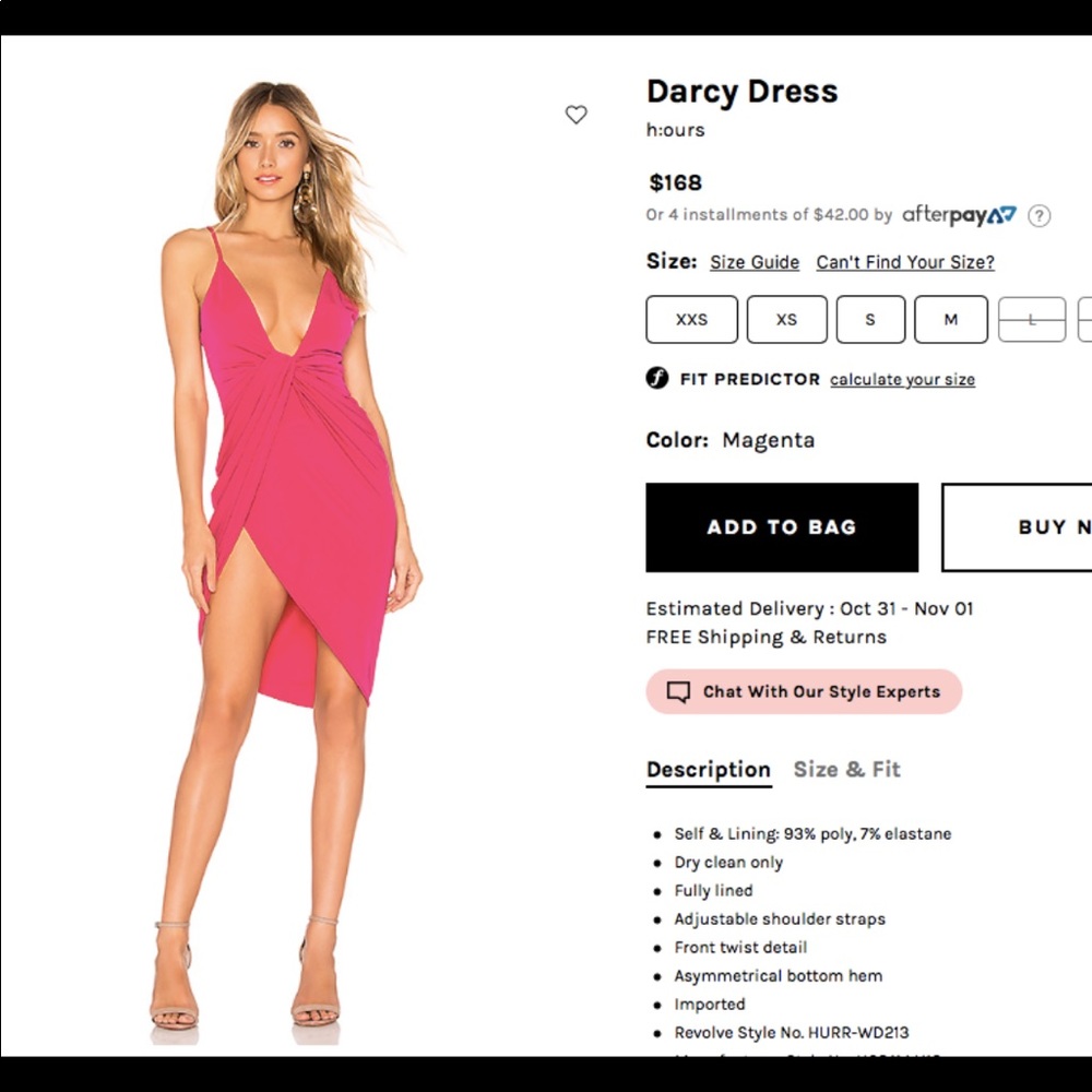 Pink cocktail dress